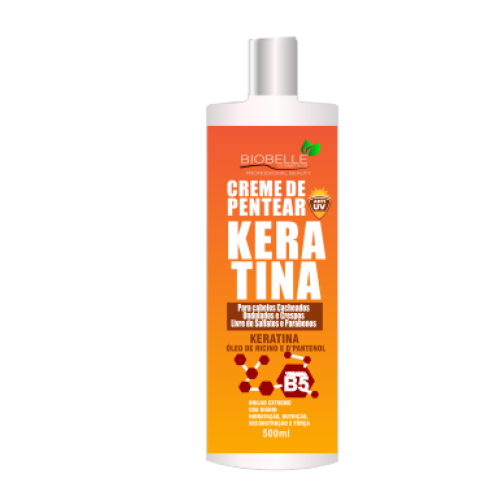 CREME DE PENTEAR KERATINA BIOBELLE 500 ML LOTE: BB111021