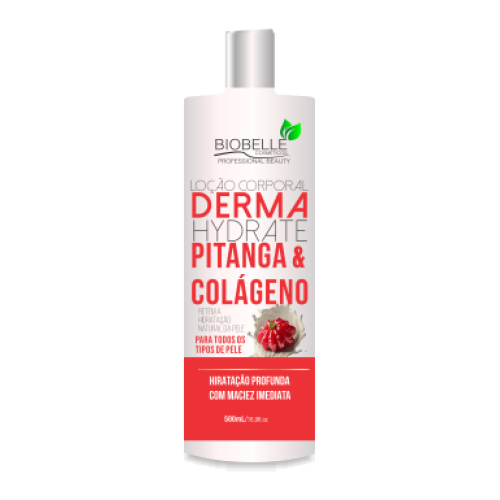 LOCÃO HIDRATANTE CORPORAL PITANGA E COLAGENO BIOBELLE 500 ML