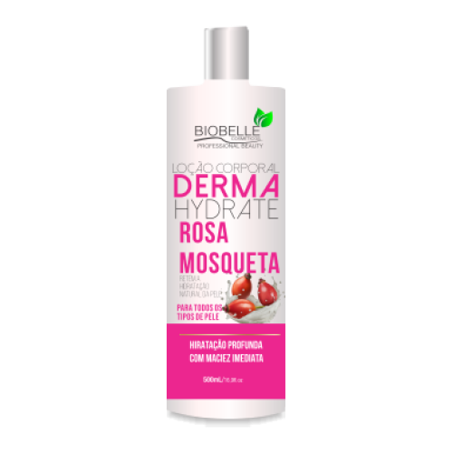 LOCÃO HIDRATANTE CORPORAL ROSA MOSQUETA BIOBELLE 500ML