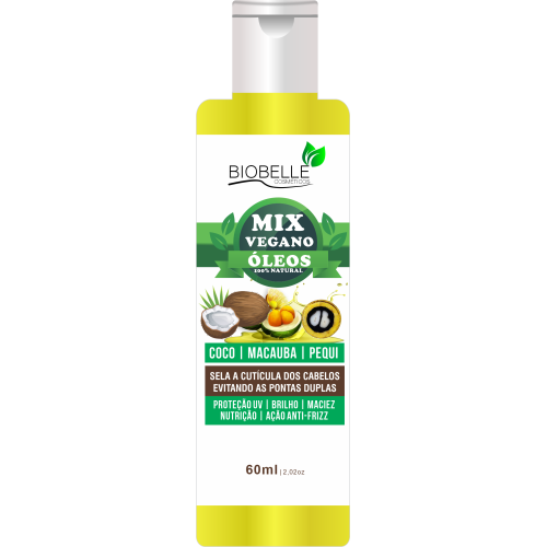 MIX  OLEO VEGANO COCO, MACAUBA, PEQUI BIOBELLE 60ML