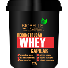 RECONSTRUÇAO WHEY CAPILAR BIOBELLE 220G  LOTE: BB020322